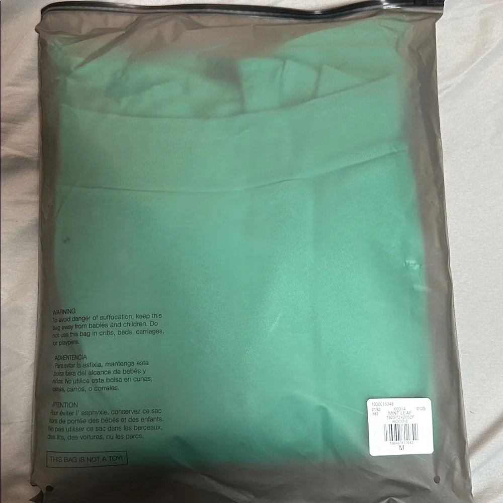Fear of God ESSENTIALS 2024 Mint Leaf Hoodie M NWT FW24 - Picture 7 of 8